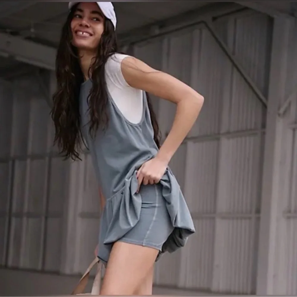 NEW Free People Hot Shot Bubble Set Dress and Shorts - Picture 4 of 12